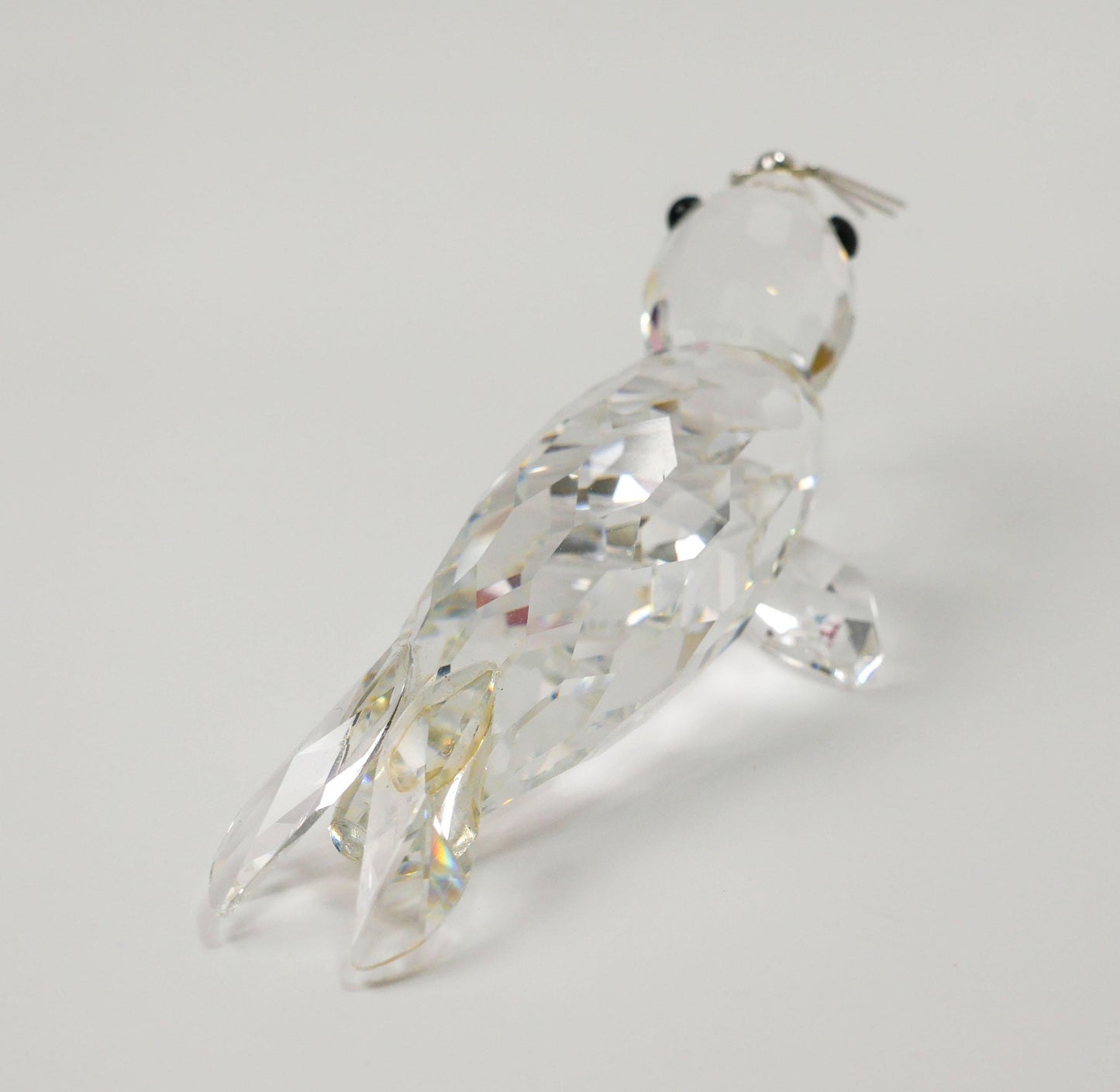 Vintage Retired Crystal Swarovski Sea Lion Seal Figurine - 4" Long