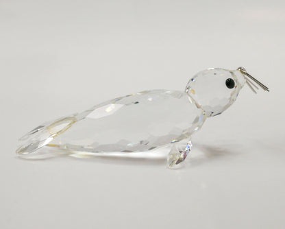 Vintage Retired Crystal Swarovski Sea Lion Seal Figurine - 4" Long