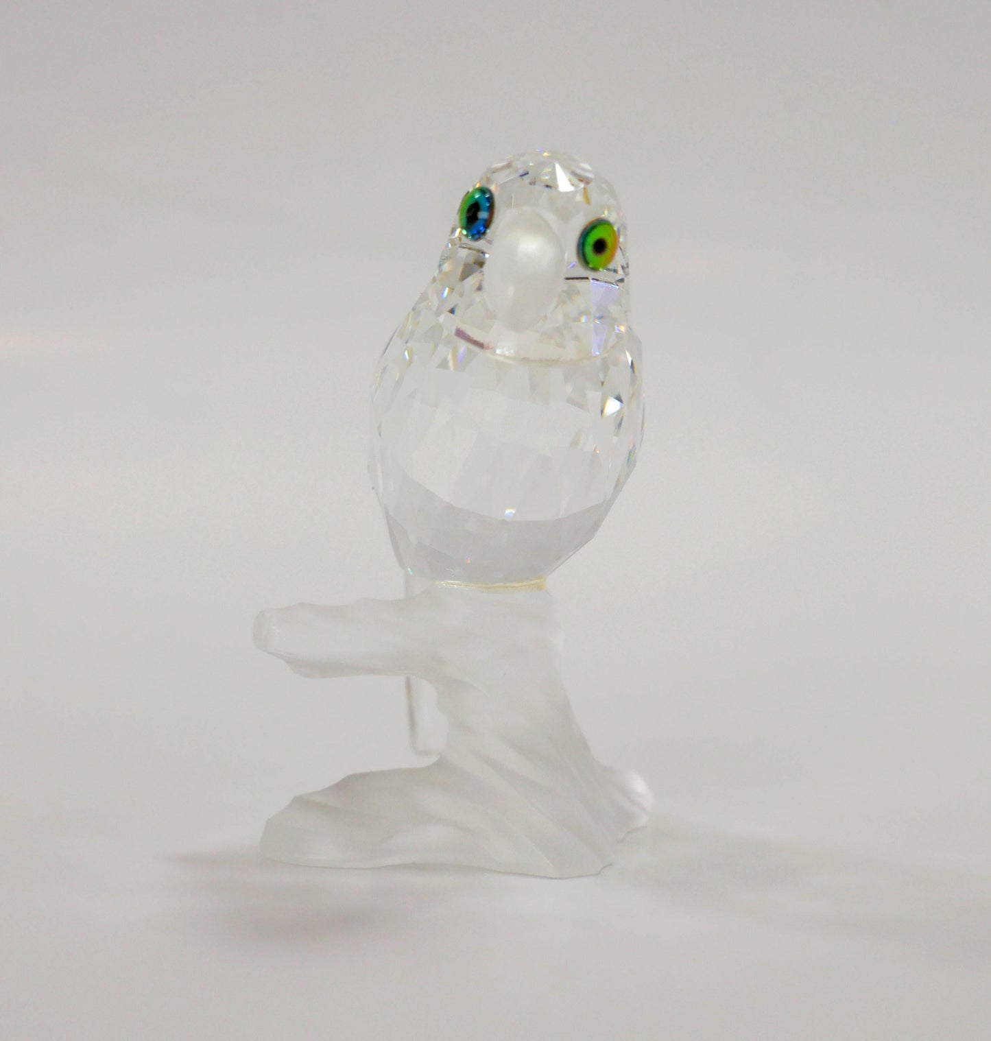 Vintage Retired Crystal Swarovski "Up In The Trees" Parrot Figurine - 2.5" Tall