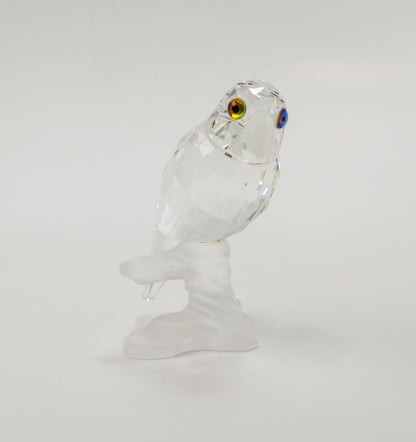 Vintage Retired Crystal Swarovski "Up In The Trees" Parrot Figurine - 2.5" Tall