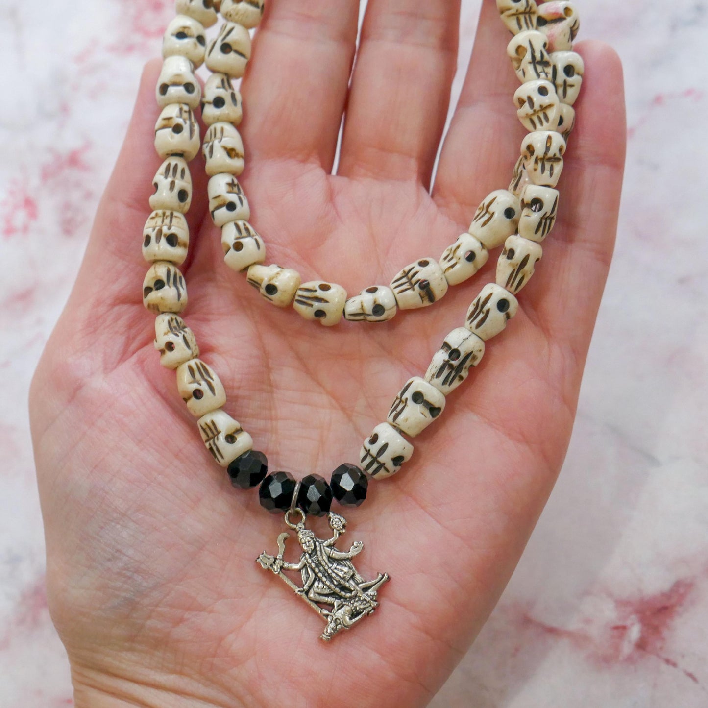 Kali Stretch Necklace | Handmade Hinduism Goddess Jewelry Gift