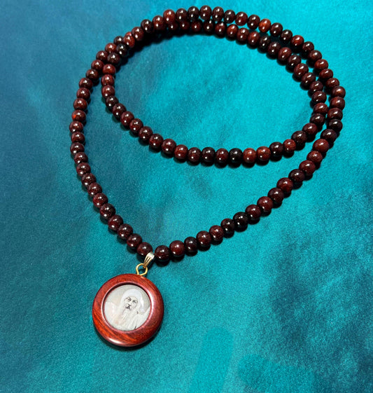 ORIGINAL OSHO Rajneeshpuram Wild Country Handmade Mala Necklace Gift - 35" Long