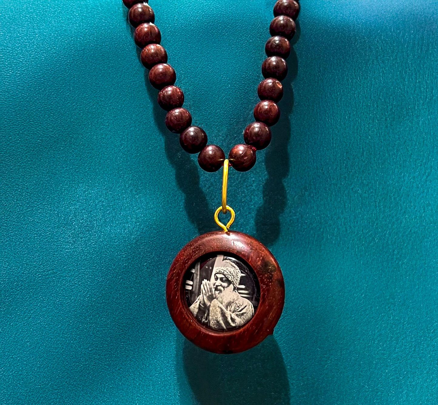 ORIGINAL OSHO Rajneeshpuram Wild Country Handmade Mala Necklace Gift - 35" Long