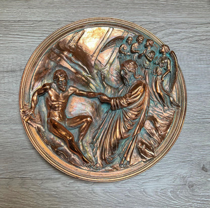 1989  Studio Dante Ennio Furiesi Collector Plate Gates of Paradise | Religious Wall Decor