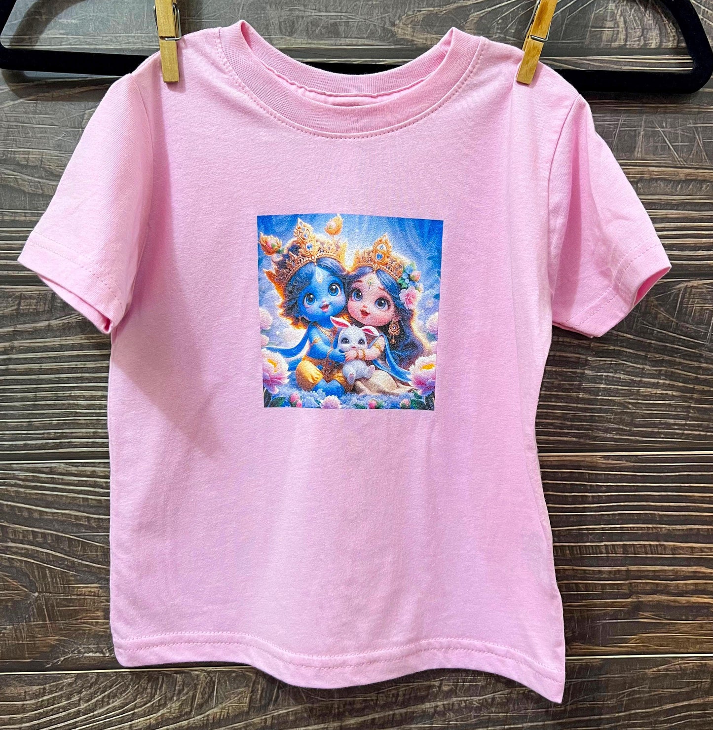 Adorable Radha-Krishna Infant Cotton Jersey Tee Gift for Babies Infants