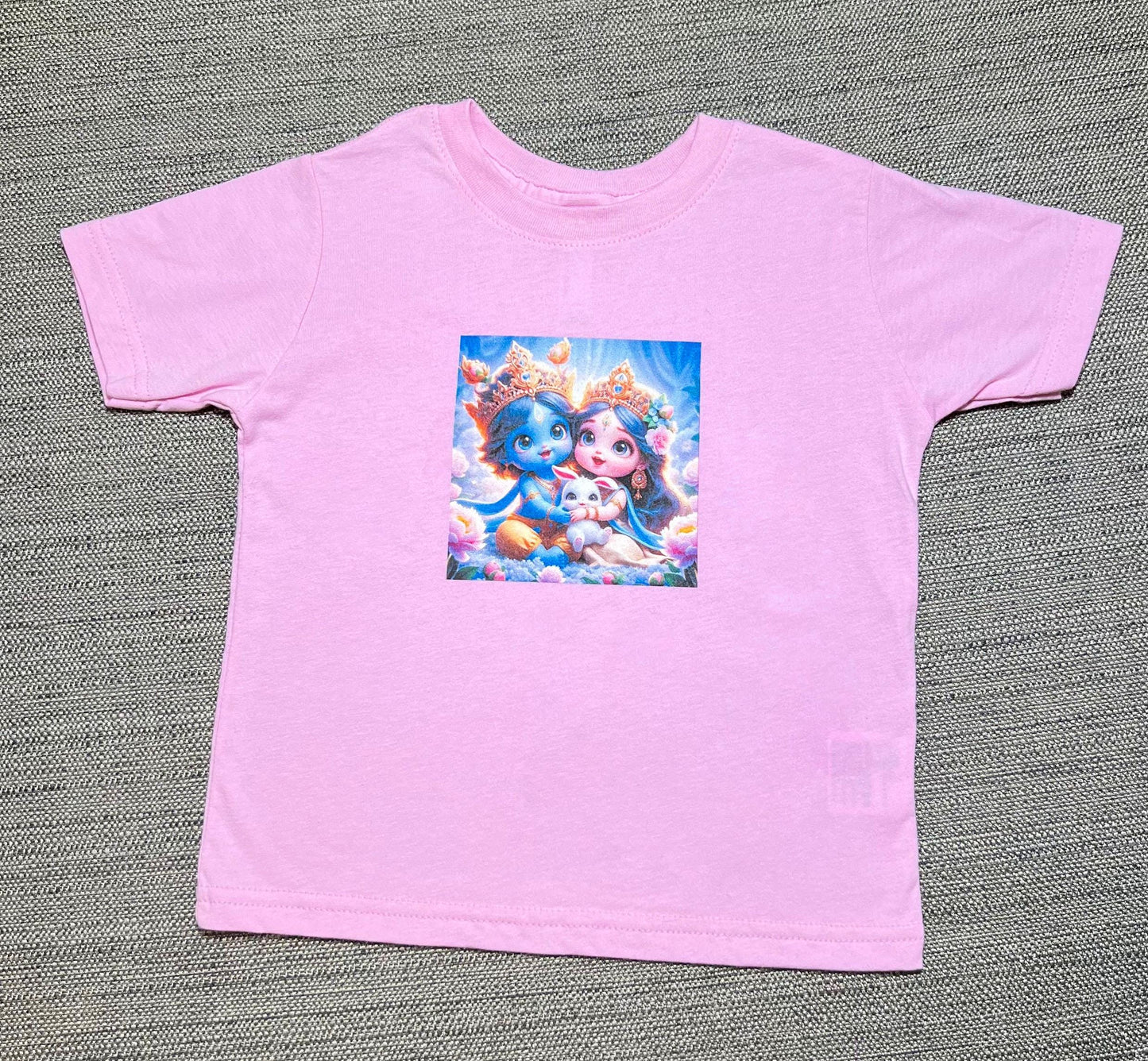 Adorable Radha-Krishna Infant Cotton Jersey Tee Gift for Babies Infants