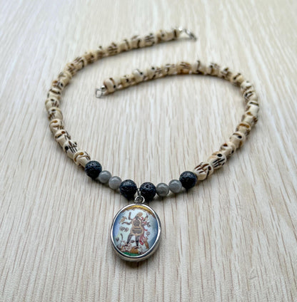 Kali Necklace | Handmade Hinduism Goddess Jewelry Gift - 17.5" Long