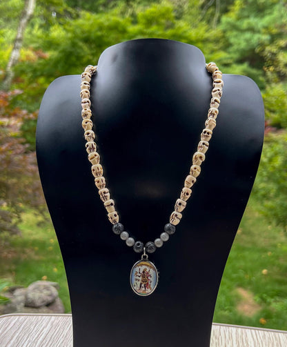 Kali Necklace | Handmade Hinduism Goddess Jewelry Gift - 17.5" Long
