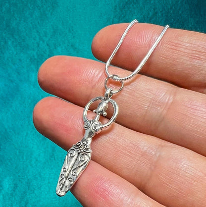 Spiral Goddess Gift Set | Jewelry Trinket Box | Quartz Angel | Goddess Necklace | Mini Deity