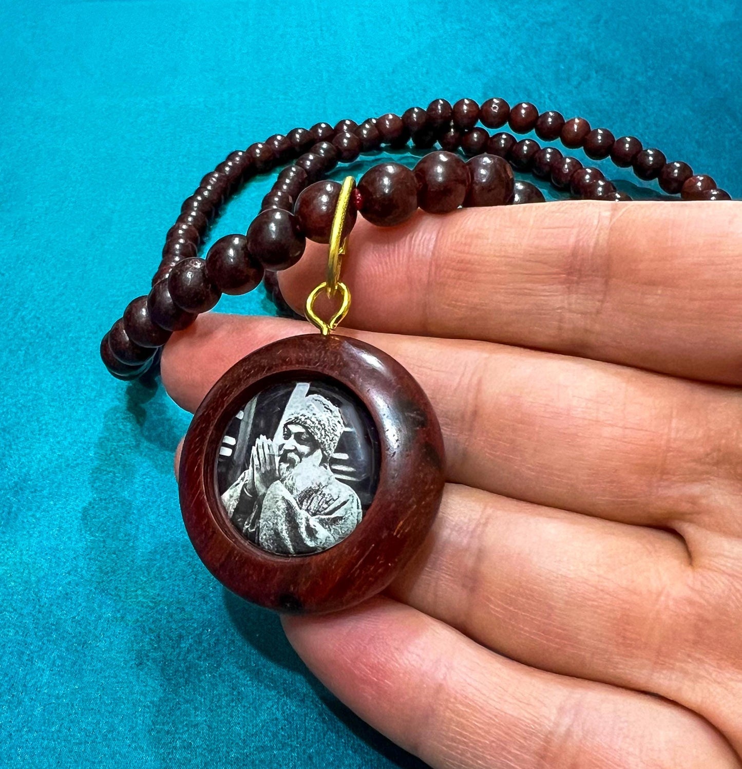 ORIGINAL OSHO Rajneeshpuram Wild Country Handmade Mala Necklace Gift - 35" Long