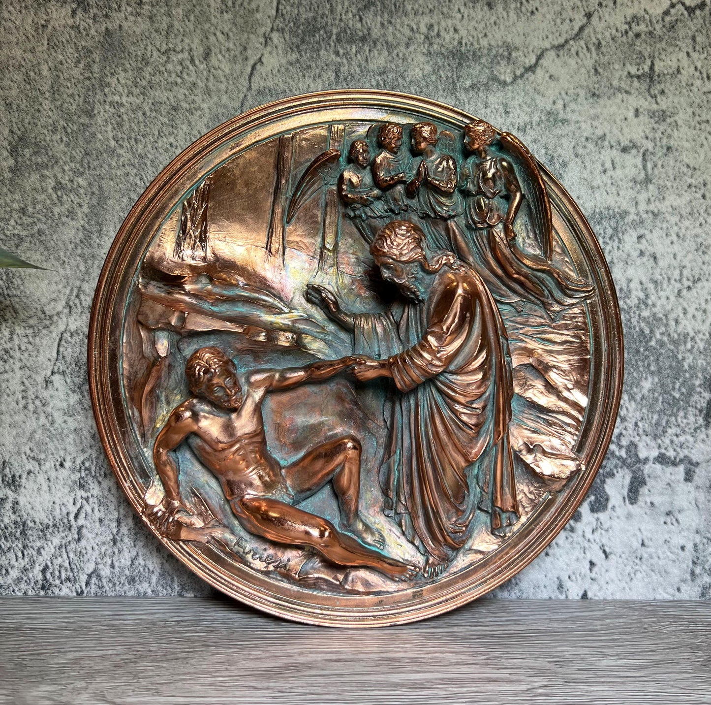 1989  Studio Dante Ennio Furiesi Collector Plate Gates of Paradise | Religious Wall Decor
