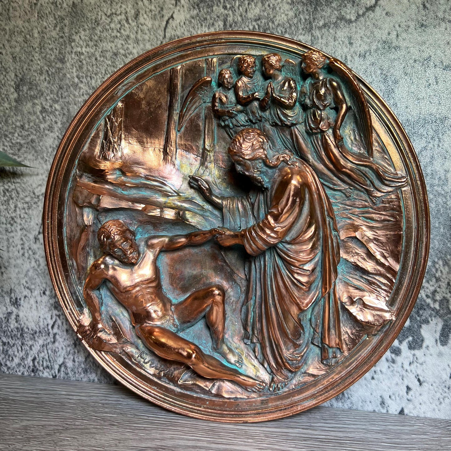 1989  Studio Dante Ennio Furiesi Collector Plate Gates of Paradise | Religious Wall Decor