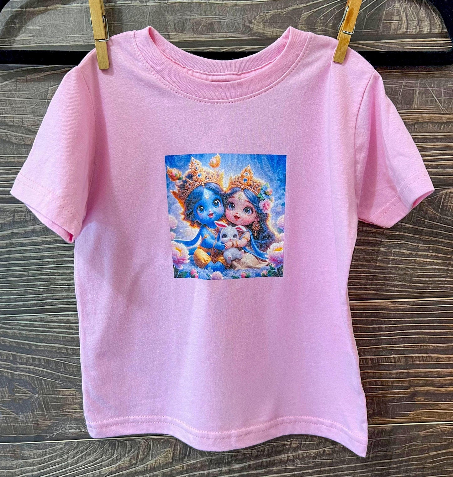 Adorable Radha-Krishna Infant Cotton Jersey Tee Gift for Babies Infants