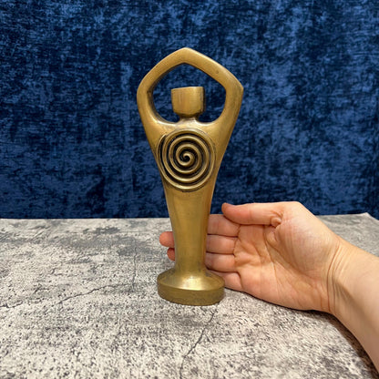 Spiral Lord Cold Cast Bronze Statue | Vintage Divine Masculine Spring God