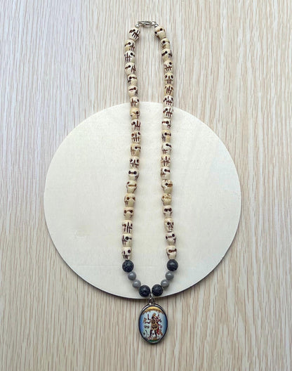 Kali Necklace | Handmade Hinduism Goddess Jewelry Gift - 17.5" Long