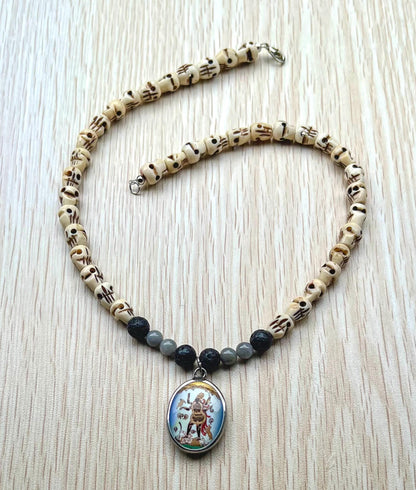 Kali Necklace | Handmade Hinduism Goddess Jewelry Gift - 17.5" Long