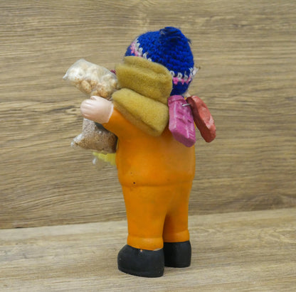 Vintage Handmade Ekeko Doll | God of Abundance Prosperity Good Luck Figurine - 7.5" Tall