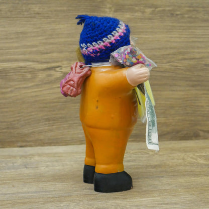 Vintage Handmade Ekeko Doll | God of Abundance Prosperity Good Luck Figurine - 7.5" Tall