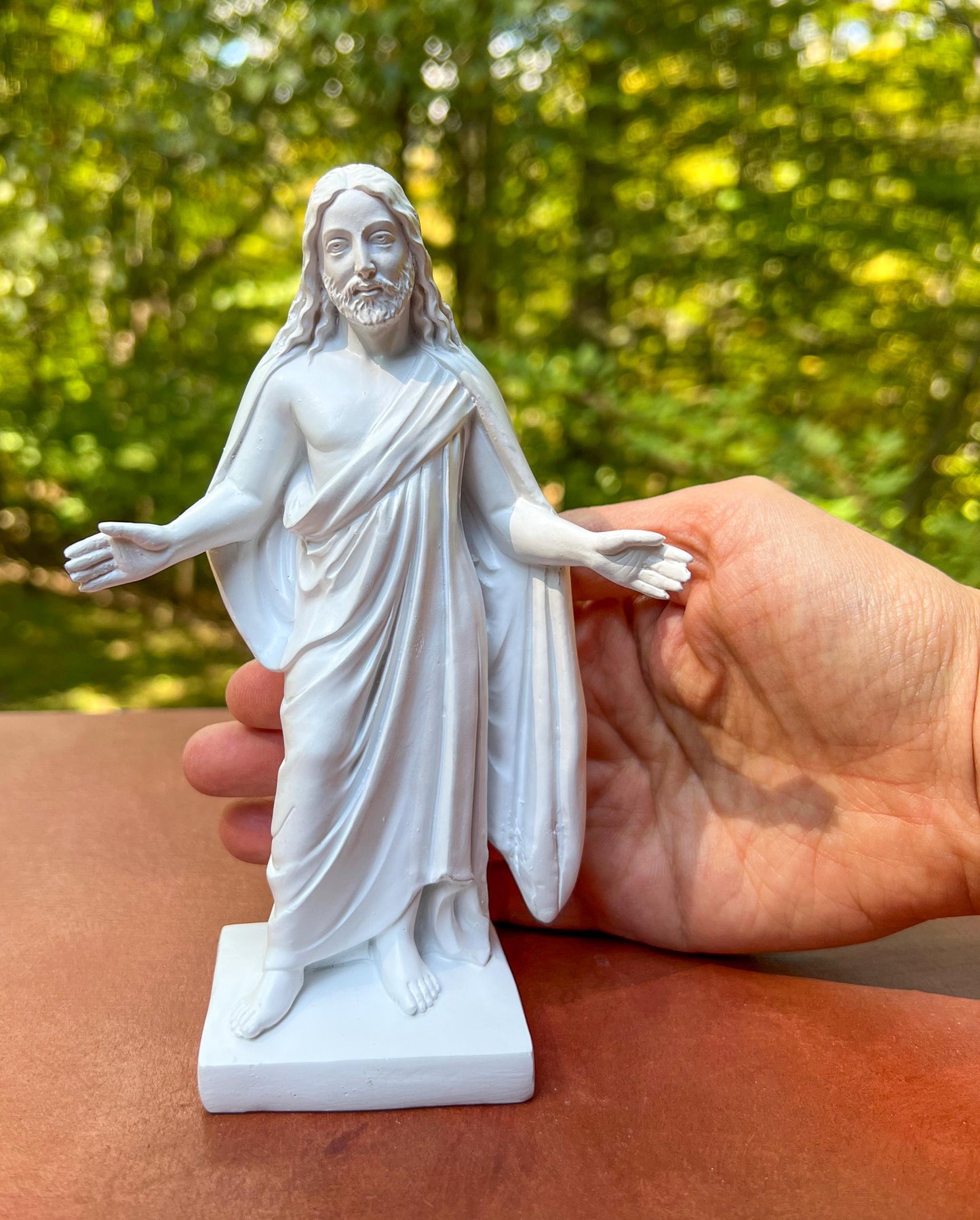 Jesus Christ Resin Statue | Religious Christian Home Decoration Gift -  6" Tall