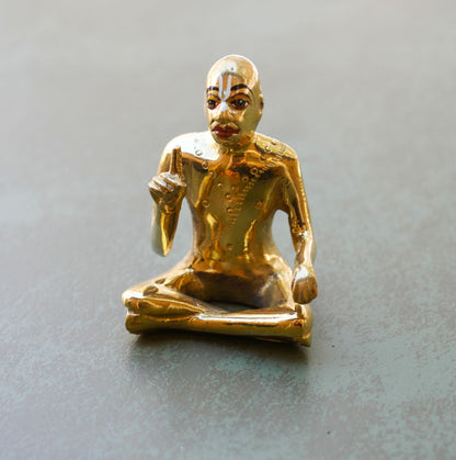 Vintage A.C. Bhaktivedanta Swami Prabhupada Murti Statue with Vyasasana & Clothes