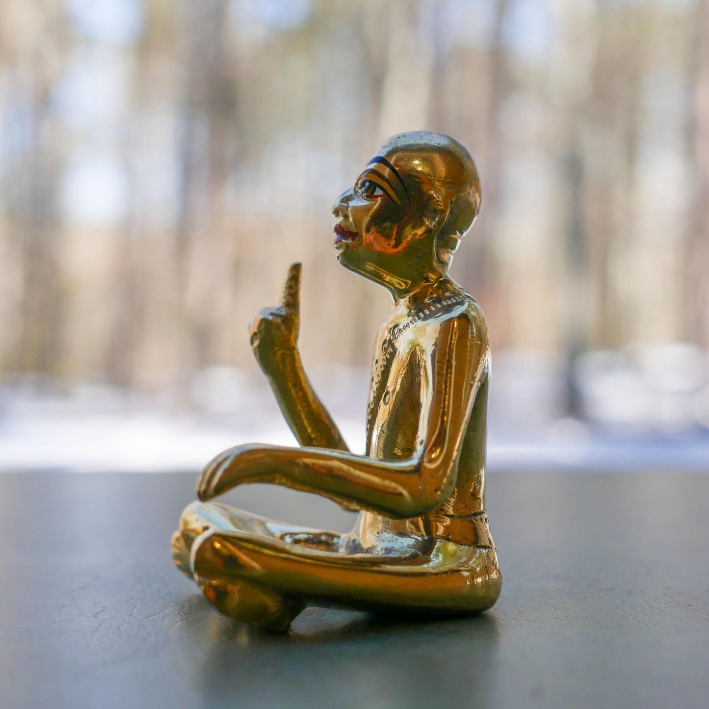 Vintage A.C. Bhaktivedanta Swami Prabhupada Murti Statue with Vyasasana & Clothes