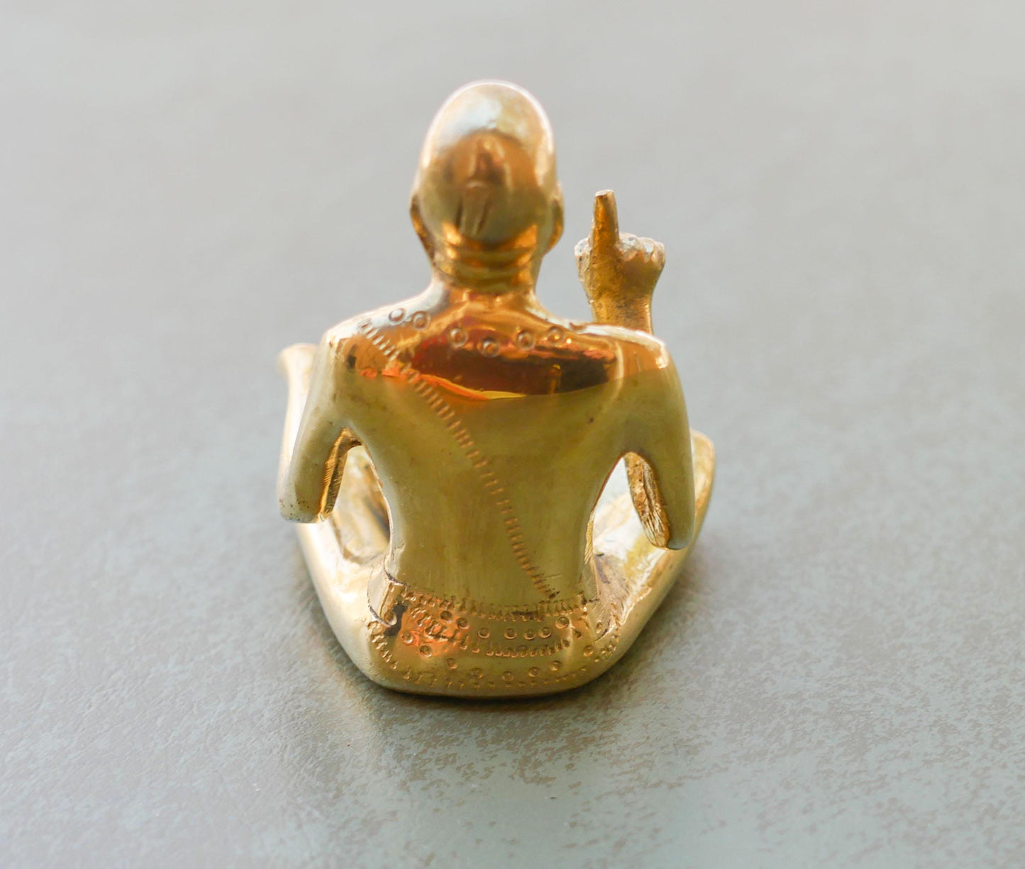 Vintage A.C. Bhaktivedanta Swami Prabhupada Murti Statue with Vyasasana & Clothes