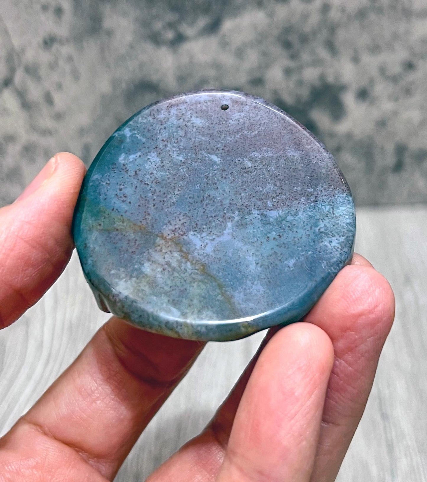 Vintage Chinese Carved Agate Pendant Boy Ruyi Scepter Koi Fish Good Luck Amulet