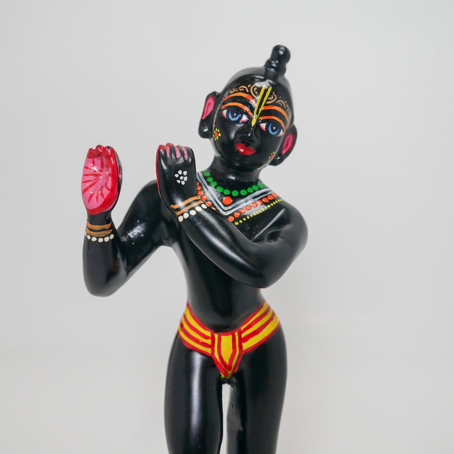 Vintage Brass Sri Sri Radha Krishna Murti Statues | Hindu God Deity with Dresses