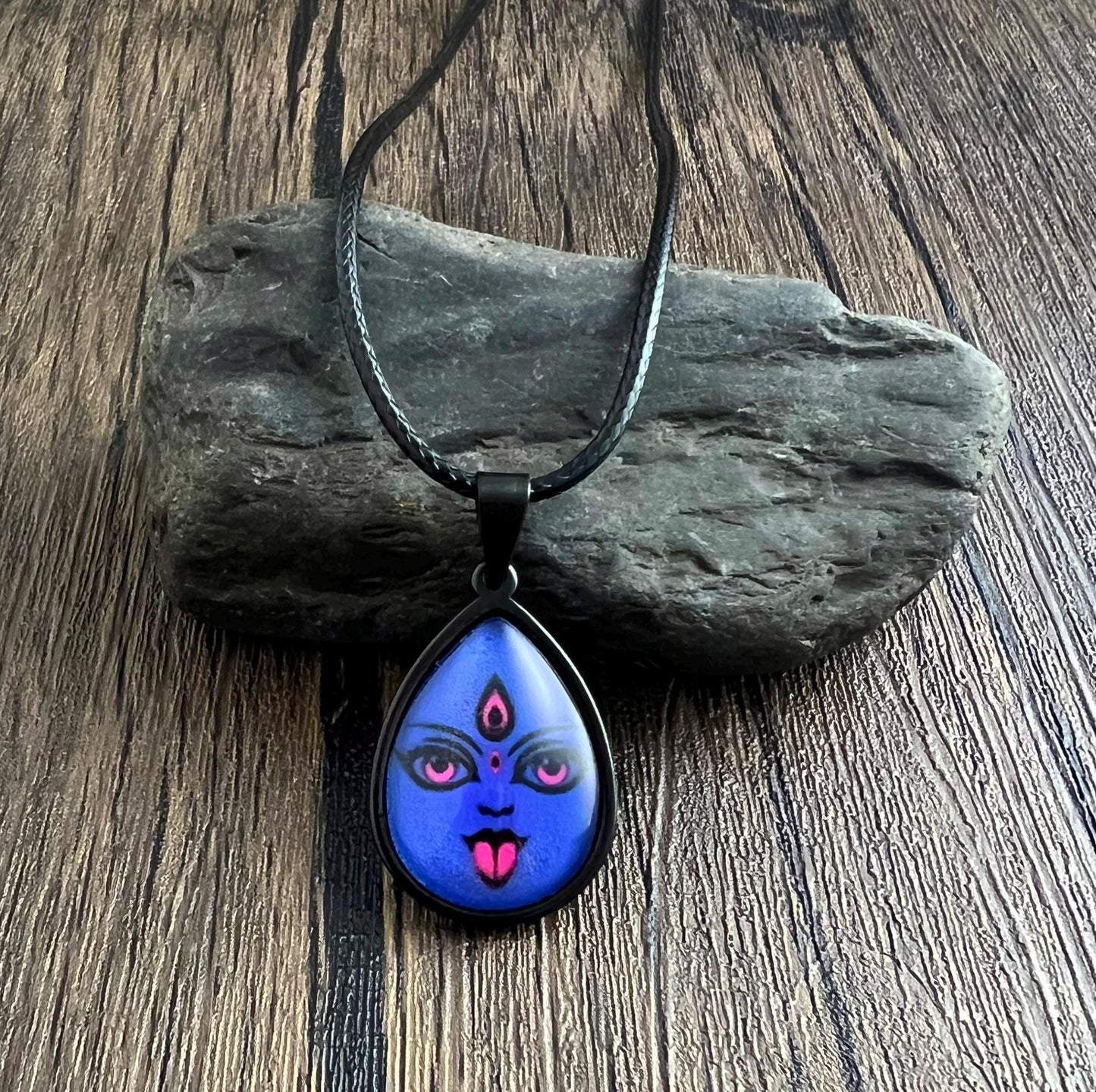 Handmade Kali Maa Pendant Necklace | Unisex Spiritual Protection Charm Jewelry Gift