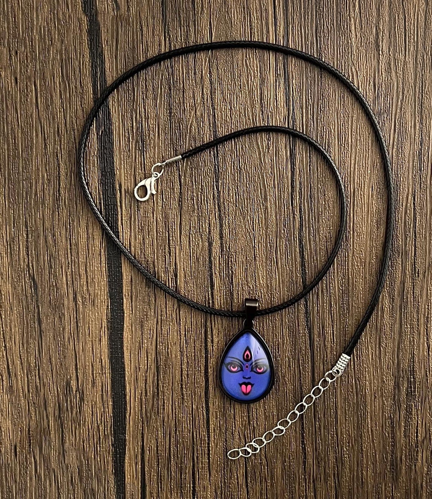 Handmade Kali Maa Pendant Necklace | Unisex Spiritual Protection Charm Jewelry Gift