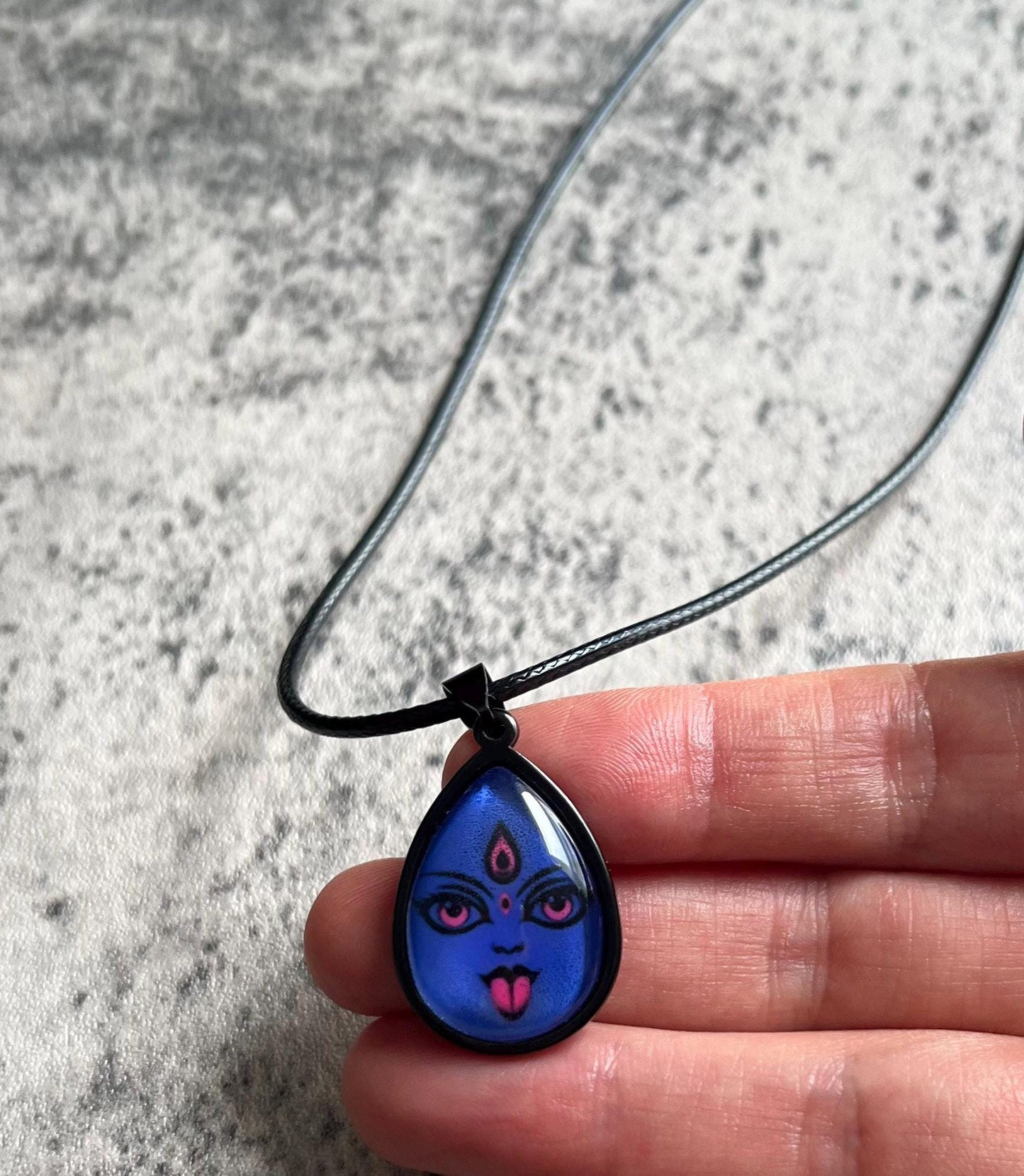 Handmade Kali Maa Pendant Necklace | Unisex Spiritual Protection Charm Jewelry Gift