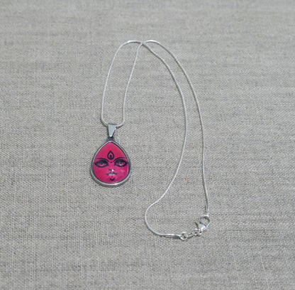 20" Handmade Kali Maa Pendant Necklace | Spiritual Protection Amulet Jewelry Gift