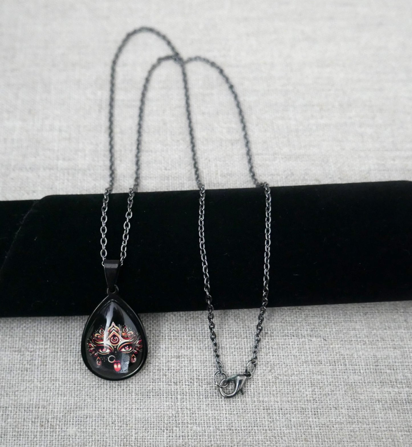 24" Hindu Kali Maa Pendant Necklace | Spiritual Protection Amulet Jewelry Gift