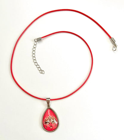 18" Handmade Kali Maa Pendant Necklace | Spiritual Protection Amulet Jewelry Gift