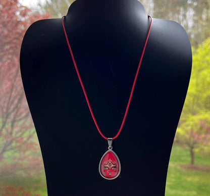 18" Handmade Kali Maa Pendant Necklace | Spiritual Protection Amulet Jewelry Gift