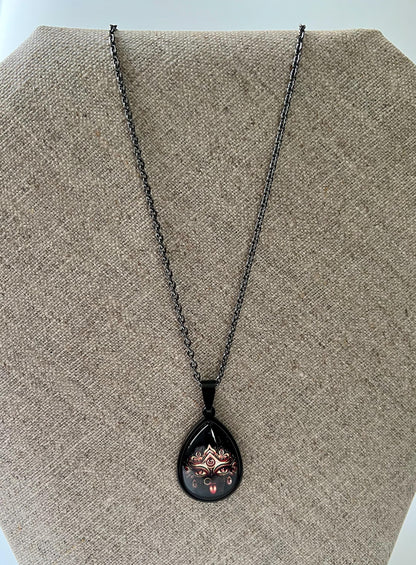 24" Hindu Kali Maa Pendant Necklace | Spiritual Protection Amulet Jewelry Gift