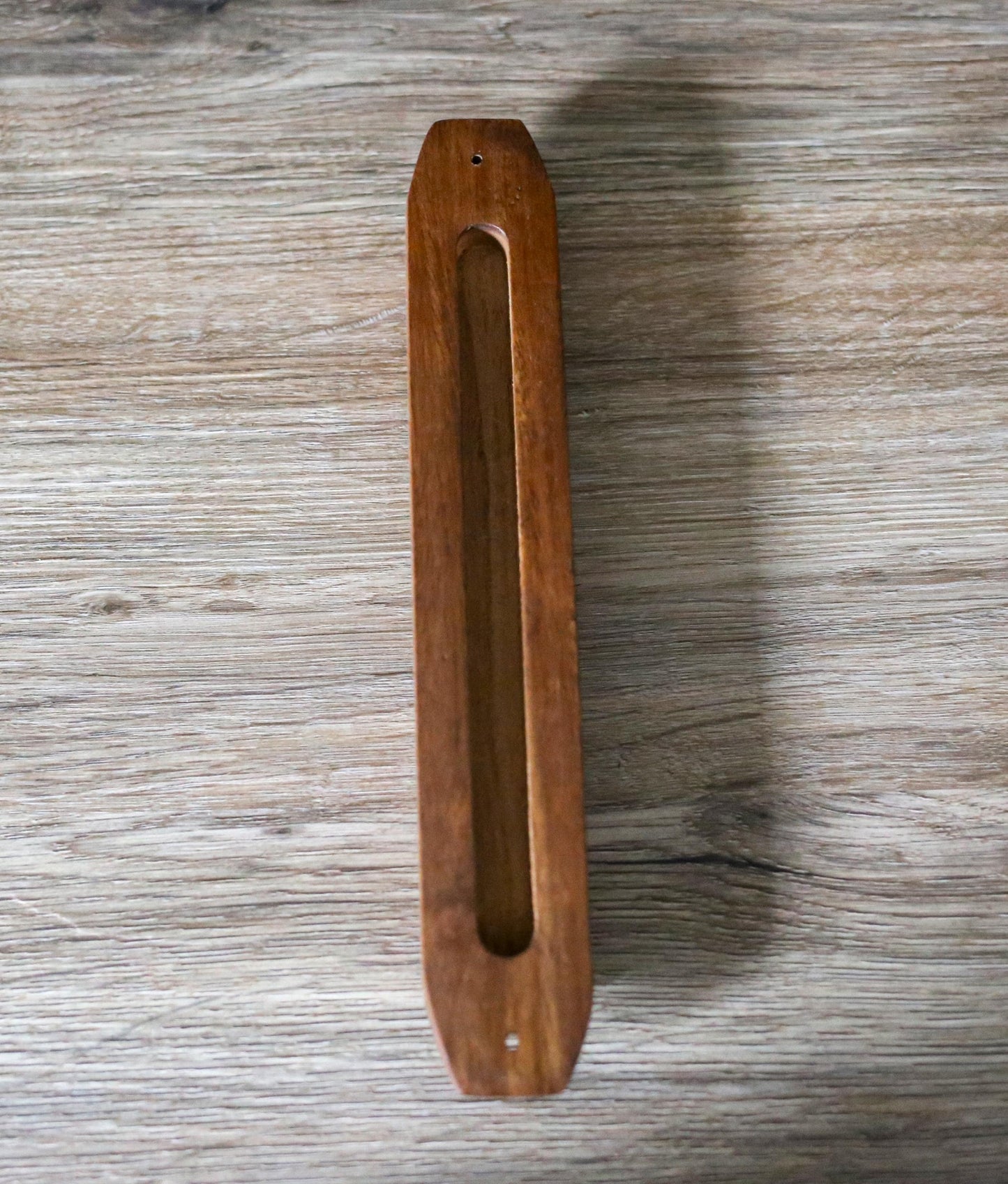 Hand Carved Wooden Mezuzah Case | Rosewood Mezuzah | Jewish Home Blessing Decor