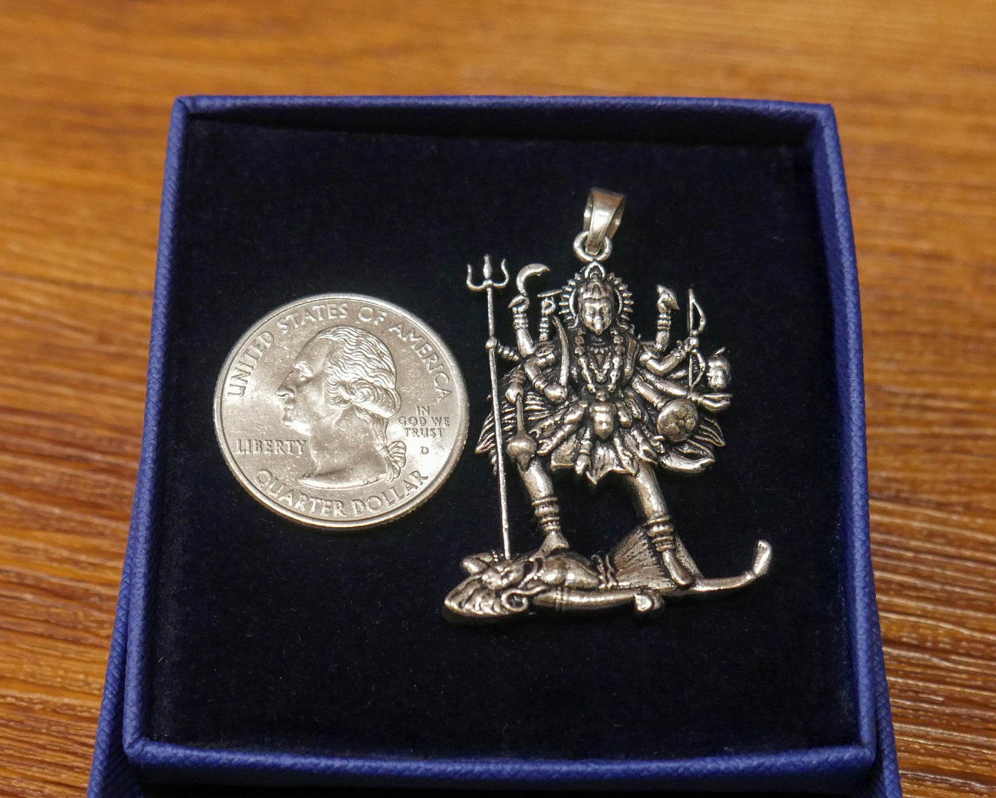 Kali Maa Pendant | Hindu Goddess Kali Standing on Shiva Spiritual Jewelry Gift | Divine Feminine Protection Amulet