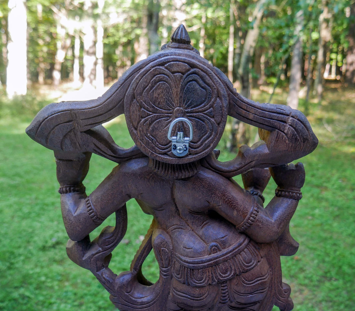 Large 24" Vintage Lord Krishna Wood Carving | Hand Carved Venugopala Flute Player | Sacred Hindu Altar Art