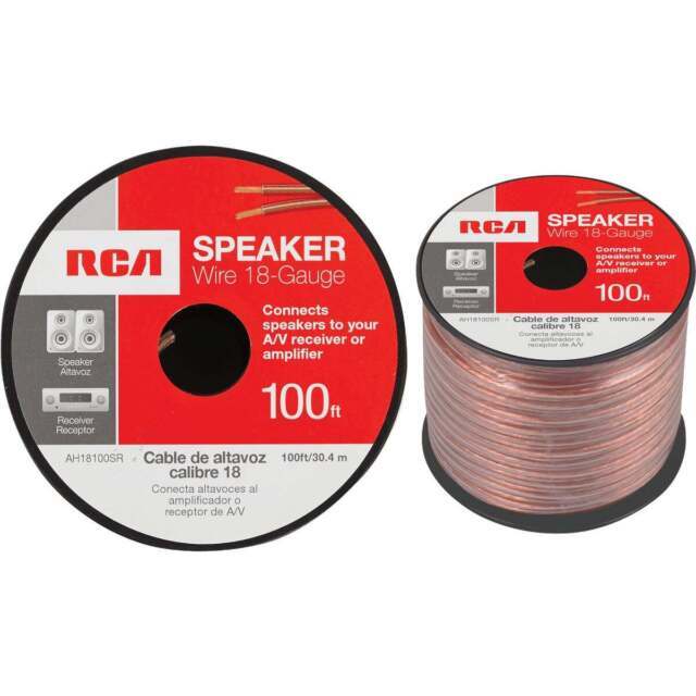 RCA - AH18100SR - 18-Guage Speaker Wire - 100 Feet