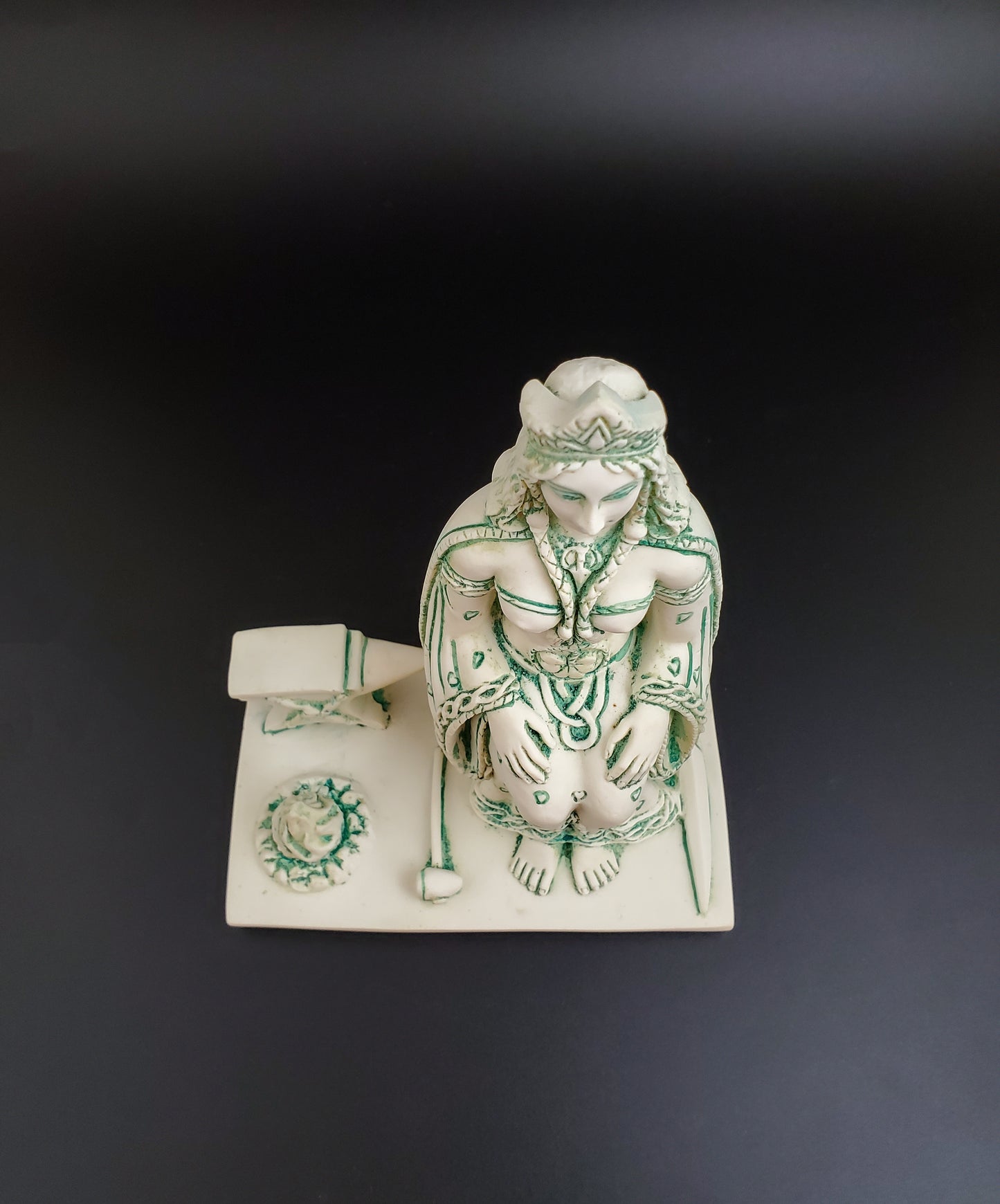 Brigid Statue | Irish Celtic Goddess Handmade Deity Figurine 6"