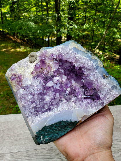 Raw Amethyst | Quartz Amethyst Geode | Natural Crystal Amethyst Cluster