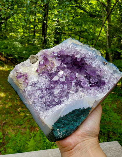 Raw Amethyst | Quartz Amethyst Geode | Natural Crystal Amethyst Cluster