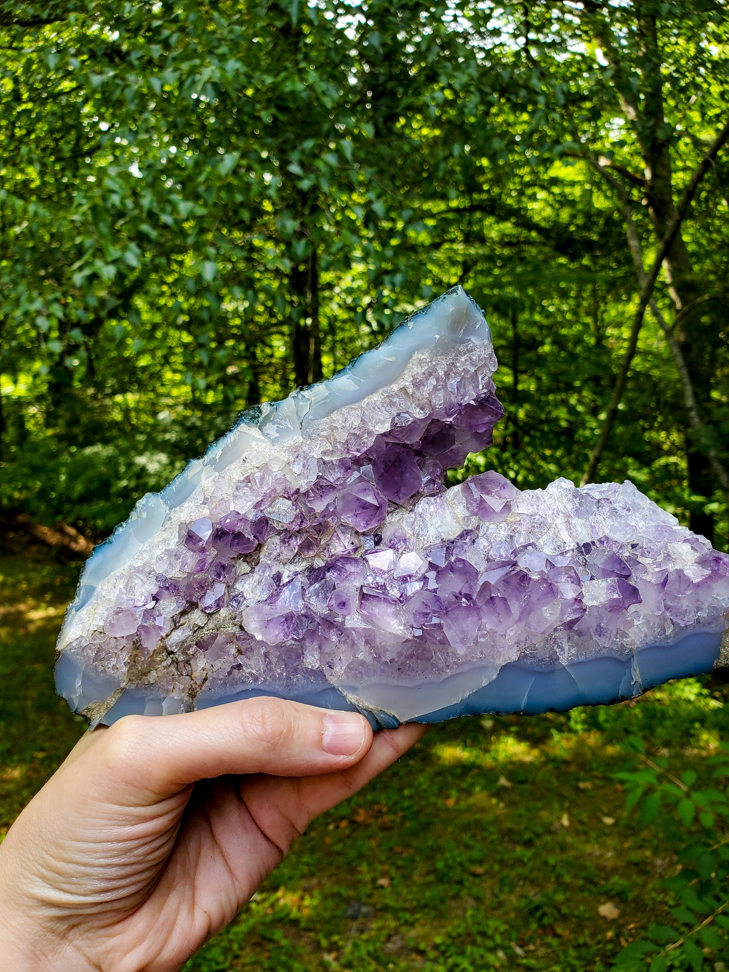 Raw Amethyst |  Amethyst Geode | Natural Crystal Amethyst Quartz Cluster 8"