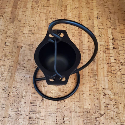 Hanging Cauldron Incense Burner Bowl with Stand -Black Cast Iron Incense Holder 6"