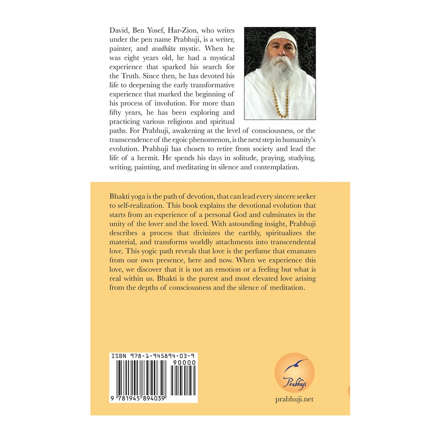 Book Bhakti yoga - the path of love by Prabhuji (Paperback- English)