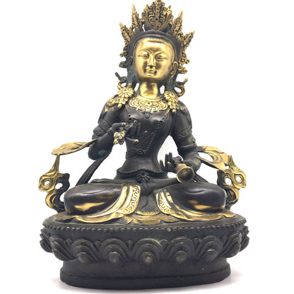 Nepal Vajrasattva Dorje Sempa Statue Buddhism Tantra Tibetan Buddha 11.75"