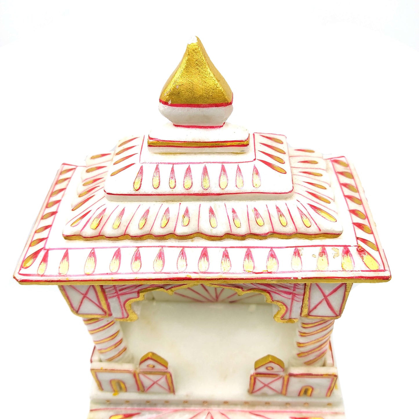 100% Marble Shrine Mandir Personal Altar Home Puja Devotional God Worship 12"
