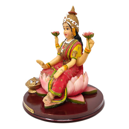 India Goddess Mother Lakshmi Statue Goddess Of Prosperity Figurine Statue 6.25"