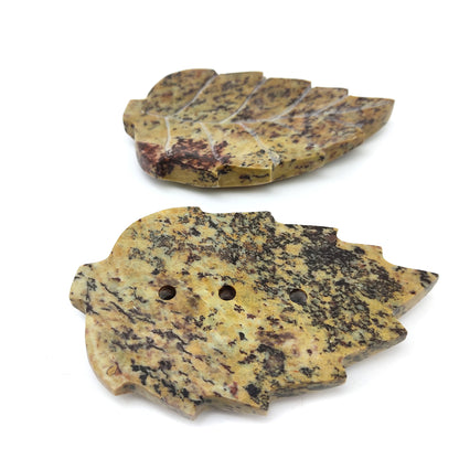 Decorative Leaf Soap Dish Soap Holder - Set of 2 Leaves Handmade Soap Holders
